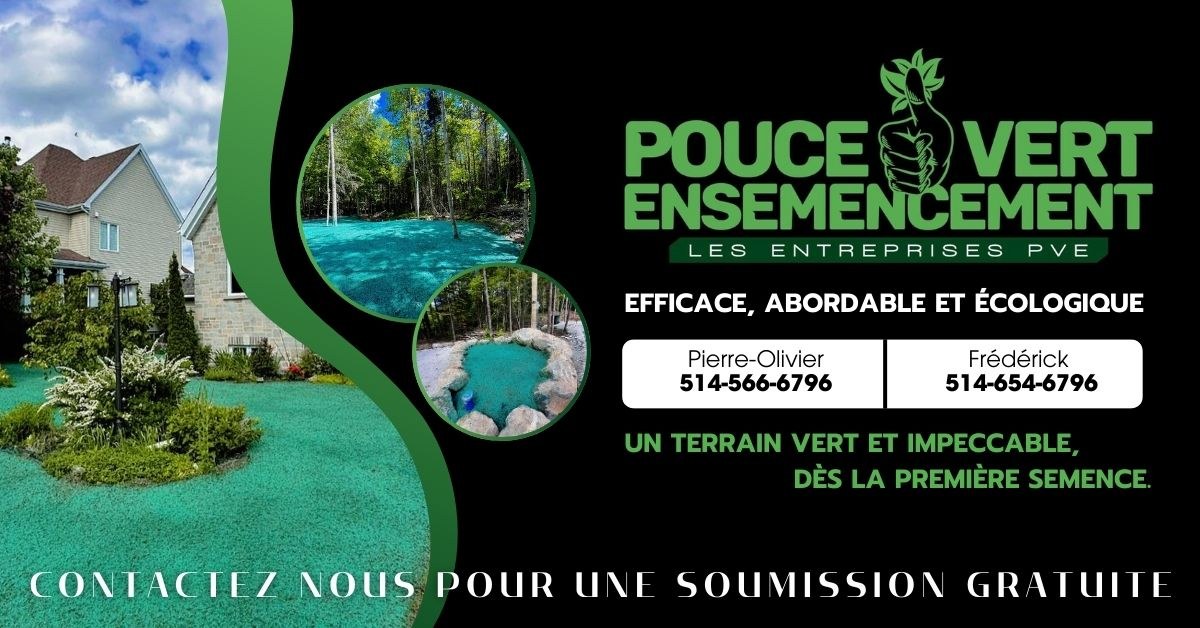 Bannière PouceVert Ensemencement Inc.